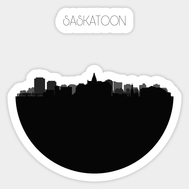 Saskatoon Skyline Sticker by inspirowl